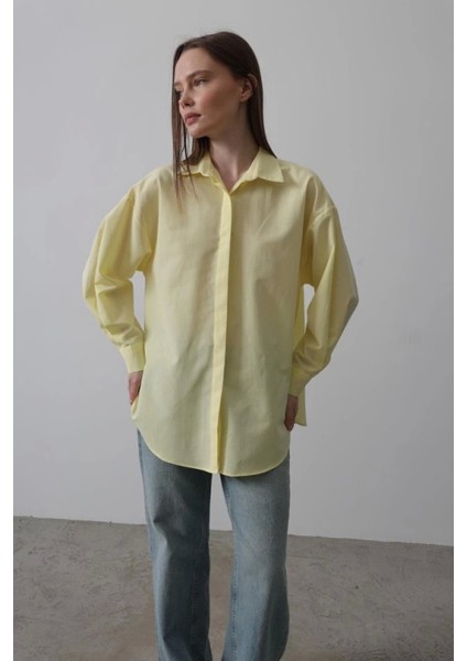 Uzun Kol Gömlek - Sarı