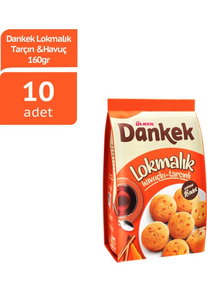 Dankek Lokmalık Tarçın &havuç 160GX10 Adet
