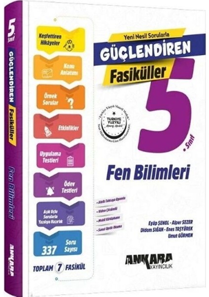 Ankara 2026 5. Sınıf Fen Bilimleri Güçlendiren Fasiküller Seti Yeni Müfredata Uygun