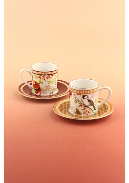 Magic Garden Iki Kişilik Kahve Fincan Takımı