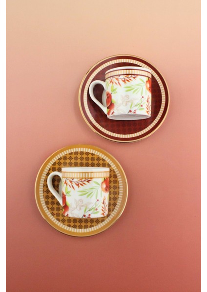 Magic Garden Iki Kişilik Kahve Fincan Takımı modelleri