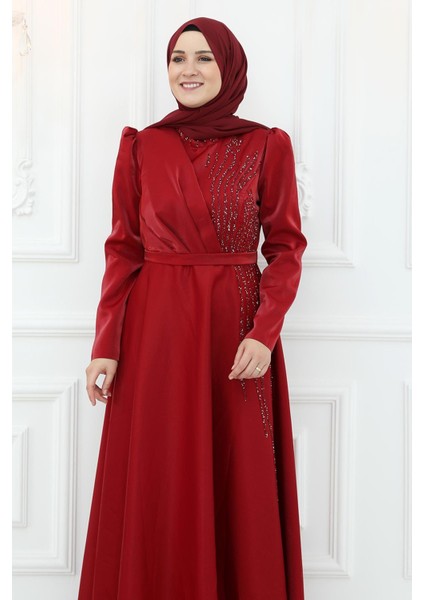 Armağan Saten Abiye Bordo fiyatları