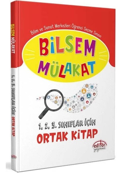 Editör 2026 Bilsem Mülakat 1-2-3. Sınıf Için Ortak Kitap
