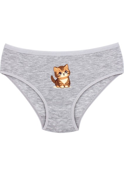 Kız Çocuk Külot 6'lı Baskılı (%96 Pamuk - %4 Elastan)