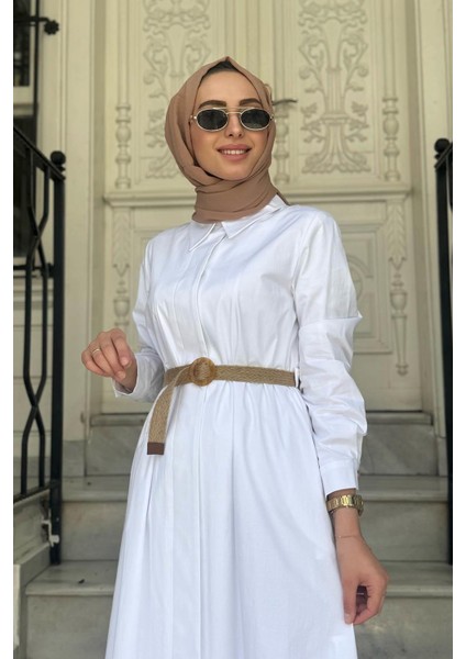 Elbise KA-B25-23036 Beyaz modelleri