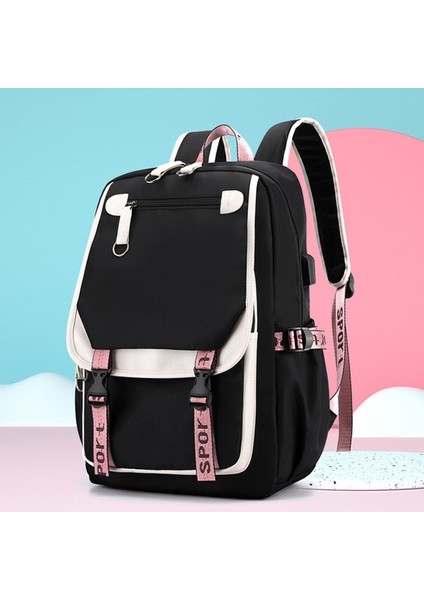Büyük Kapasiteli Öğrenci Okul Çantası - Siyah (Yurt Dışından) modelleri