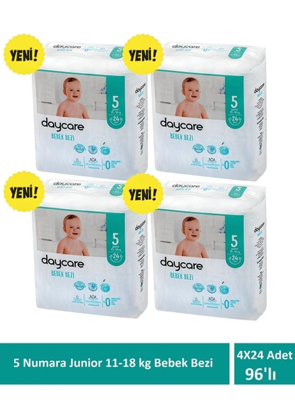 Junior 5 Numara 11-18 kg Bebek Bezi 4X24 96 Adet