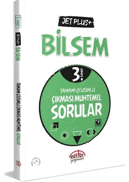 Editör 2026 3. Sınıf Bilsem Jet Plus+ Tamamı Çözümlü Çıkması Muhtemel Sorular