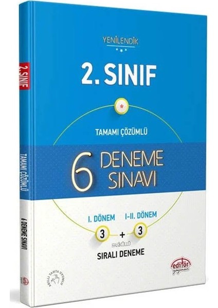 Editör 2026 2. Sınıf Tamamı Çözümlü 6 Deneme Sınavı Fasiküllü