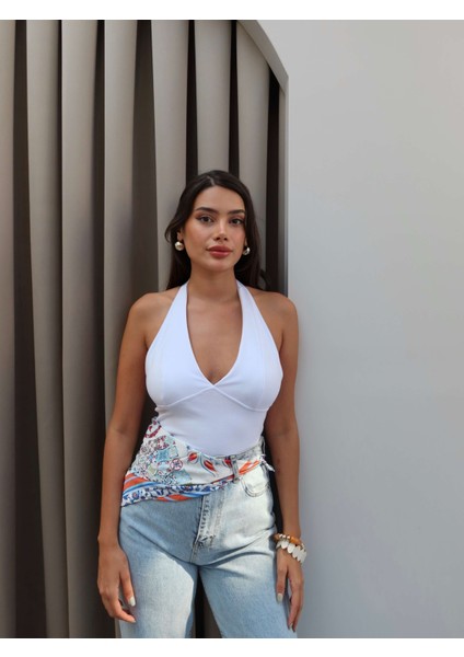 Boyundan Geçmeli Dikişli Bluz fiyatları