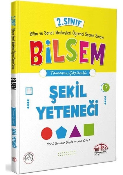 Editör 2026 2. Sınıf Bilsem Hazırlık Şekil Yeteneği Tamamı Çözümlü