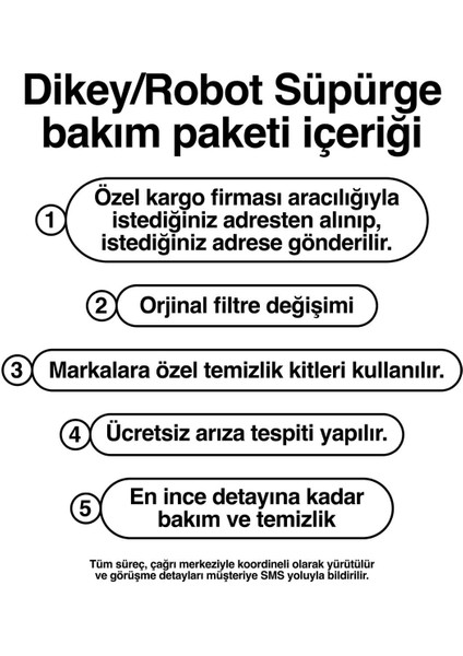 Dikey Süpürge Bakım Paketi (1 Yıl) indirimleri