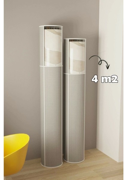 6 Lı Hava Geçiren Özellikli Pvc Pencereli Halı Kılıfı Hurcu (4 M2)