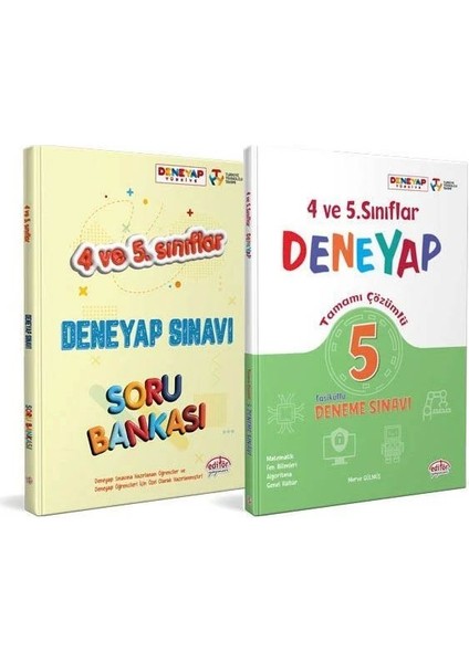 Editör 2026 4-5. Sınıf Deneyap Soru Bankası + 5 Deneme Sınavı