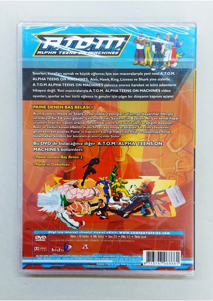 Atom ( Action Man ) Vol.1 DVD Çizgi Film fiyatları