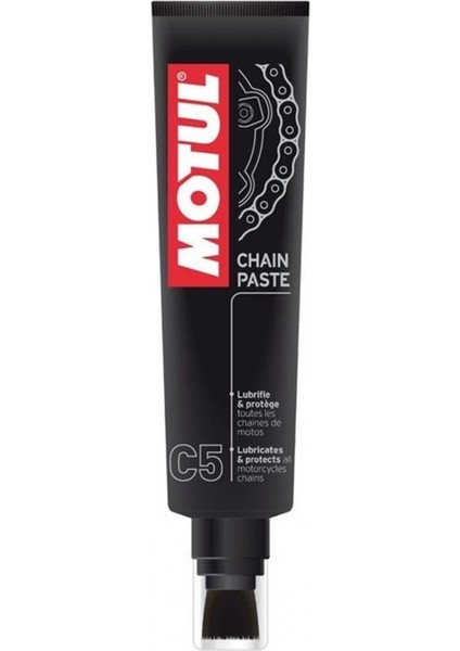 C5 Zincir Yağlama ve Bakım Macunu - Yüksek Performanslı Motosiklet Zincirleri için Uygun, Pratik Fırça ile, 150 ml