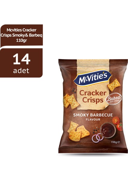 Mcv Cracker Crısps Smoky&barbeq Barbekü Cips 110G x 14 Adet