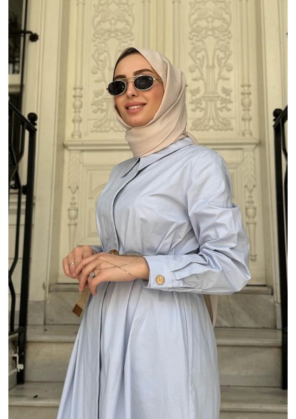 Elbise KA-B25-23036 Mavi modelleri