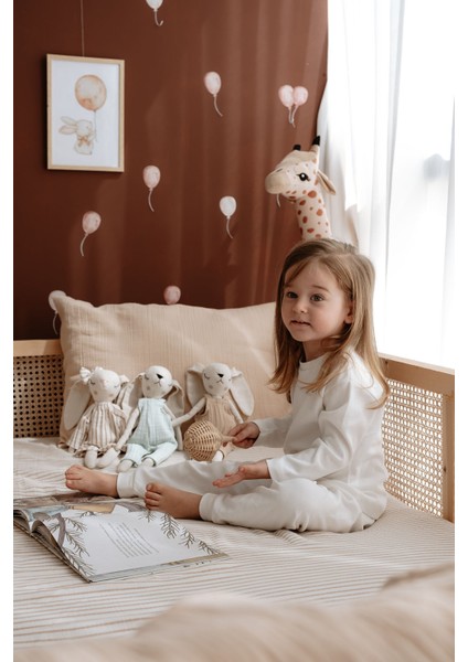 Tek Kişilik Müslin Lastikli Çarşaf Seti | Line Series - Beige indirimleri