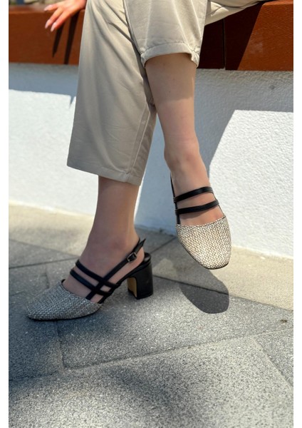 Marlo Mat Deri Siyah Hasır Detaylı Mary Jane fiyatları