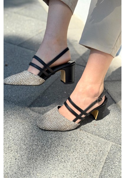 Marlo Mat Deri Siyah Hasır Detaylı Mary Jane fırsatları