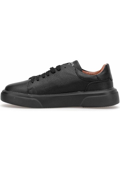 Tommy Siyah Erkek Deri Sneaker modelleri