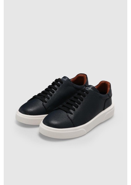 Tommy Lacivert Erkek Deri Sneaker fırsatları