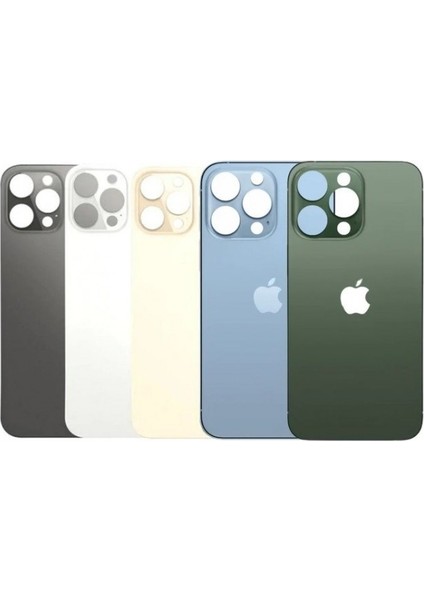 Uyumlu Iphone 13 Pro Arka Kapak Lazer Kesim Süper Kalite Cam -- Yeşil