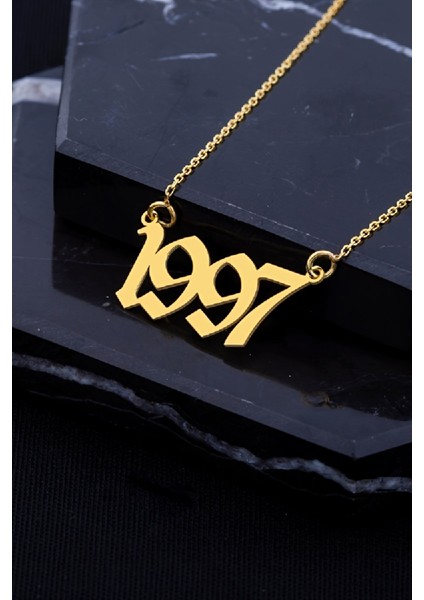 Altın Kaplama Gümüş Bayan Yıl Kolye