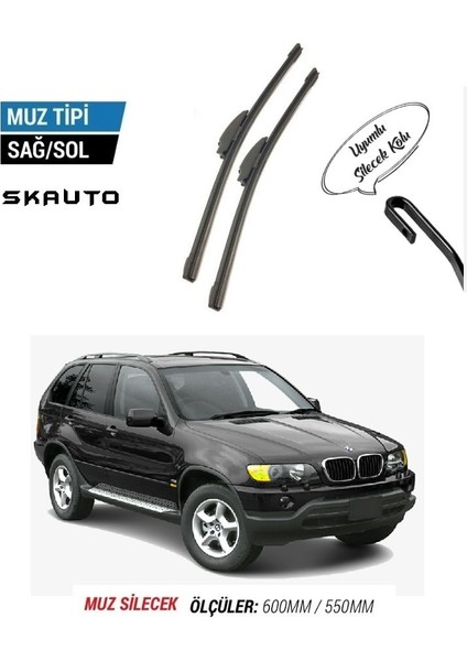 Bmw X5 E53 Ön Cam Muz Silecek Takımı (2000-2007)