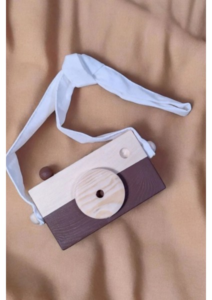 Ahşap Oyuncak Fotoğraf Makinesi Çocuk Odası Dekor