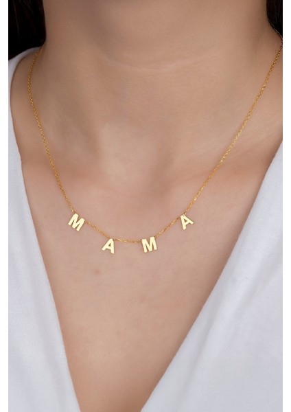 Altın Kaplama Plaka İsimli Gümüş Bayan Kolye fiyatları