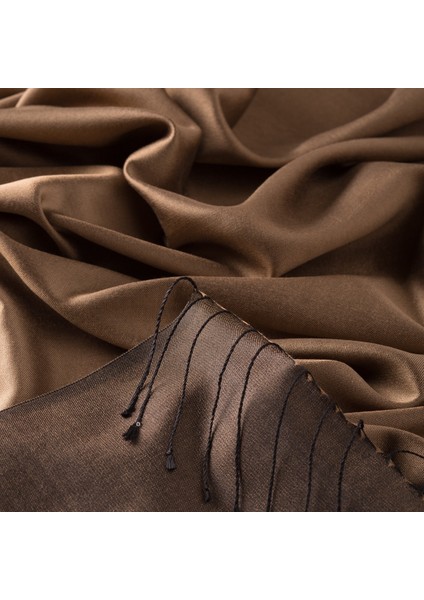 Sütlü Kahve Ipekevi Çift Taraflı Ipek Şal 927 modelleri