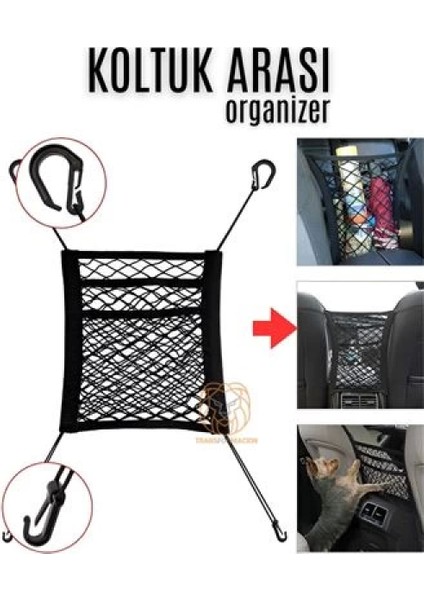 Modacar Oto Koltuk Arası Filesi Ceplik