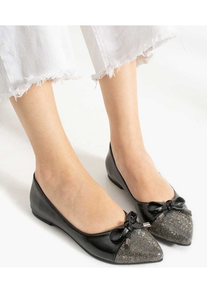 Fiyonklu Kauçuk Taban Babet 331-1453 Kadın Babet fiyatları