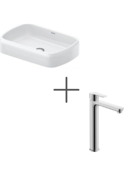 Qatego Stretch 60 cm Çanak Lavabo ve A.1 Lavabo Bataryası, Xl