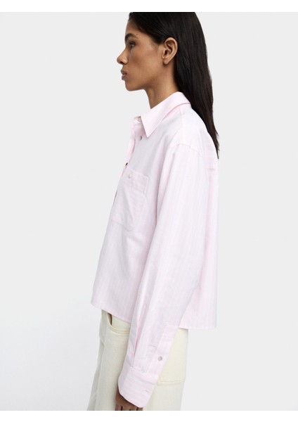 Pamuklu Çizgili Gömlek modelleri