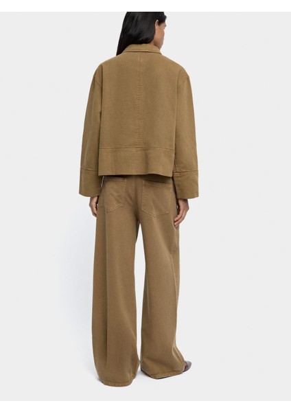 Kemerli Düz Denim Pantolon fırsatları