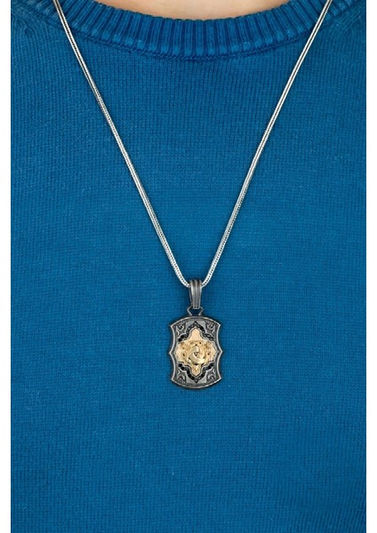 Özel Tasarım Vintage Teşkilat-I Mahsusa Gümüş Erkek Kolye fiyatları