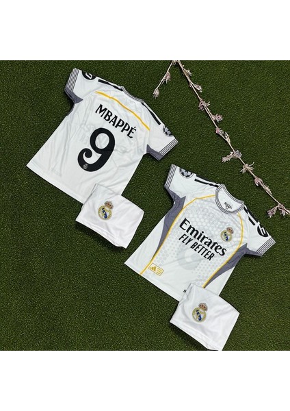Real Madri’d Mbappe Al Üst Takım 2025/26 Sezon Futbol Çocuk Forması 2’li Set modelleri
