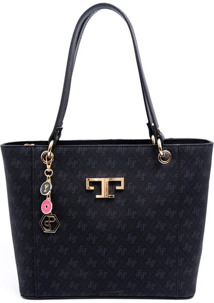 Kadın Omuz Çantası 1176-46280 Sılver Polo Bayan Çantası M178 Siyah-Mat Siyah fiyatları