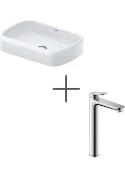 Qatego Stretch 60 cm Çanak Lavabo ve Wave Lavabo Bataryası, Xl