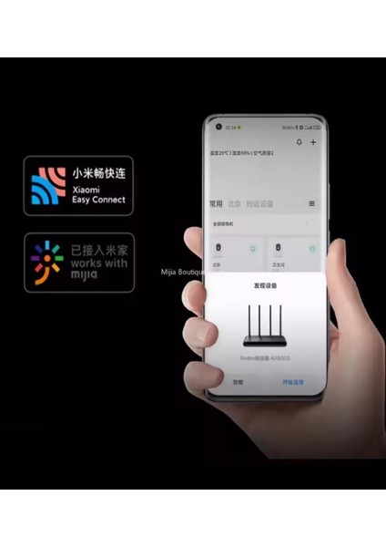 Xiaomi Redmi AX6000 Wifi Yönlendirici Örgü Sistemi Wifi 6 160 Mhz Bant Genişliği 8 Kanal Sinyal Amplifikatörleri modelleri