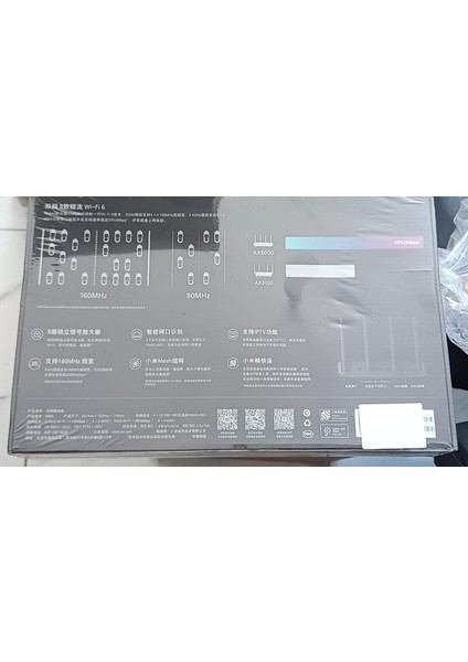 Xiaomi Redmi AX6000 Wifi Yönlendirici Örgü Sistemi Wifi 6 160 Mhz Bant Genişliği 8 Kanal Sinyal Amplifikatörleri