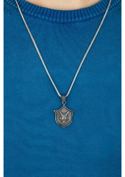 Özel Tasarım Vintage Karartmalı Witcher Gümüş Erkek Kolye fiyatları