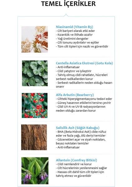 Korenin Cam Cilt Serumu Cildi Aydınlatır, Yoğun Nemlendirir, Yatıştırır ve Niacinamide Etkili fırsatları