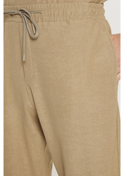 Erkek Oversize Geniş Kesim Beli Lastikli Bağcıklı Bisiklet Yaka Mint Eşofman Takımı modelleri