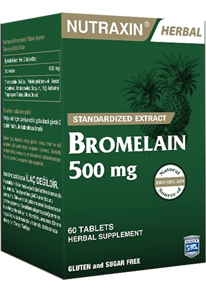 Bromelain 500 mg 60 Tablet 10 Adet fiyatları