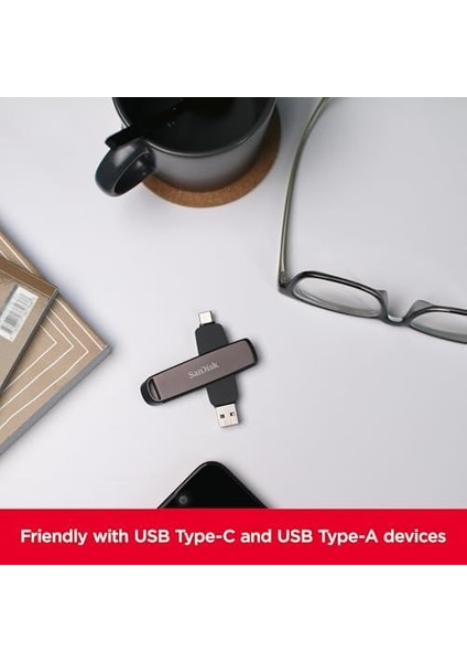 2tb Extreme Pro Çift Sürücü USB - 1.000 Mb/sn'ye Kadar, USB Type-C ve USB Type-A, Yüksek Performanslı Flash Sürücü - SDDDE1-2T00-G46 fiyatları