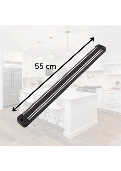 Mıknatıslı Paslanmaz Duvar Bıçak Askısı Standı 55 cm Aparat (4887) indirimleri